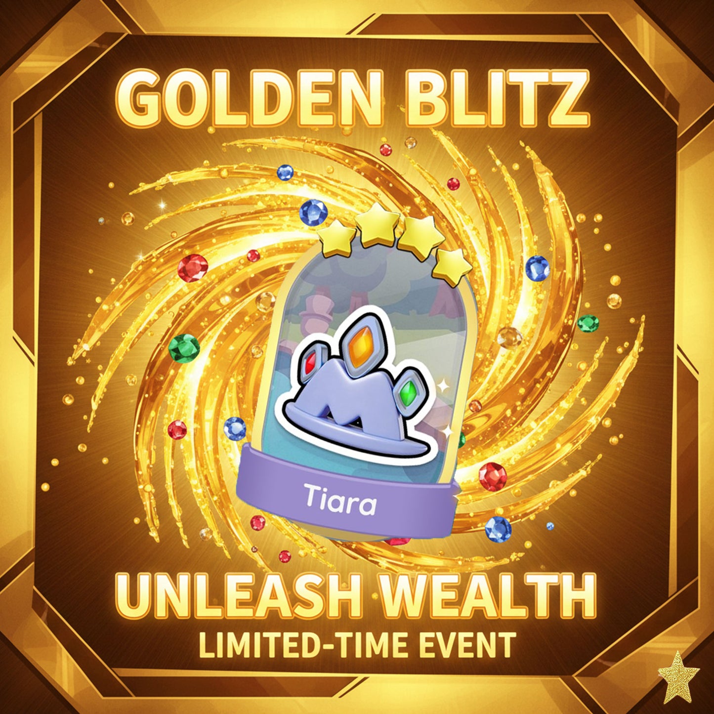 Mono-poly Go 4⭐Gold Card🚨18-4 Tiara🚨 from Mono-poly Go! Blitz let's trade FAST! ⏰🔥