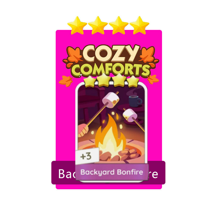 Monopoly Go 4⭐Star🔥⭐12-8⭐Backyard Bonfire⚡FAST TRADE!⚡