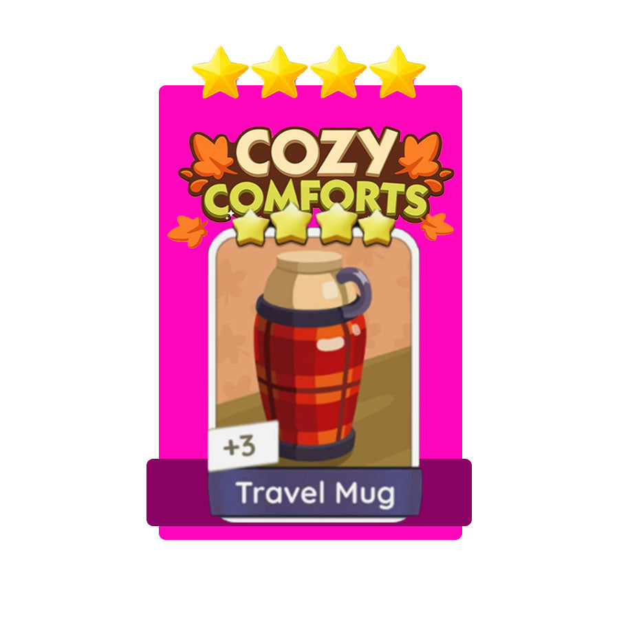 Monopoly Go 4⭐Star🔥⭐15-6⭐Travel Mug⚡FAST TRADE!⚡