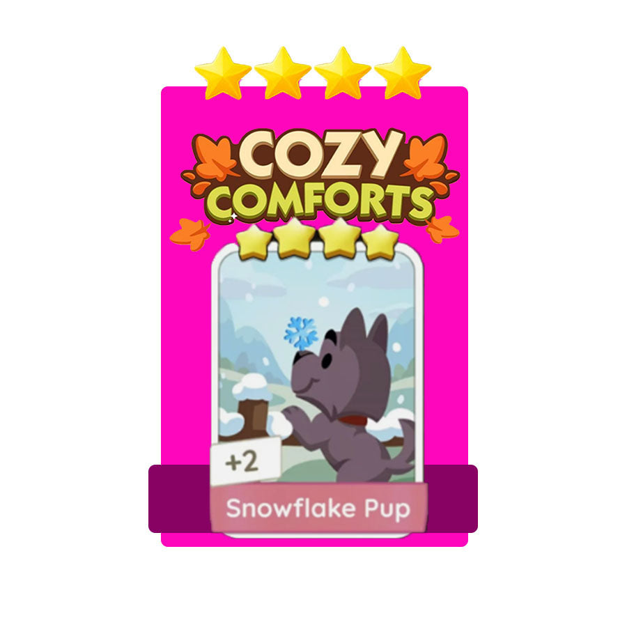 Monopoly Go 4⭐Star🔥⭐18-3⭐Snowflake Pup⚡FAST TRADE!⚡