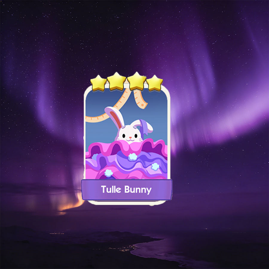 Monopoly Go 4⭐Star🔥4⭐️19-4 Tulle Bunny⚡FAST TRADE!⚡