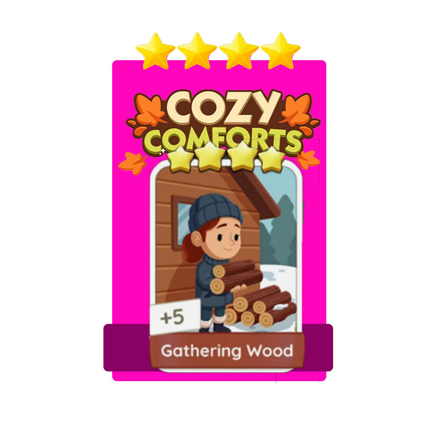 Monopoly Go 4⭐Star🔥⭐20-2⭐Gathering Wood⚡FAST TRADE!⚡