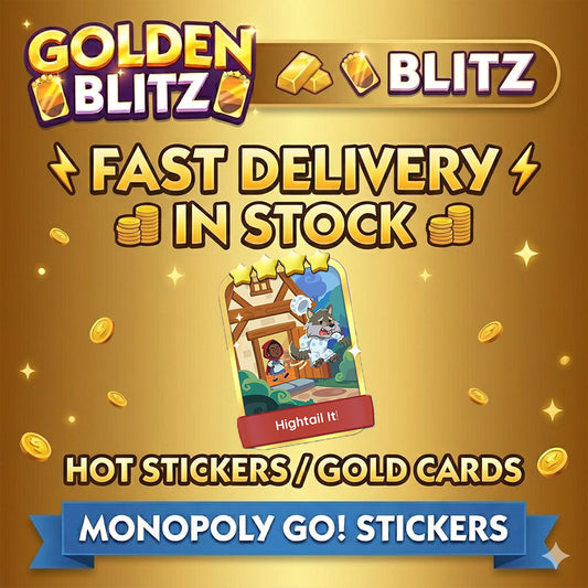 Mono-poly Go 4⭐Gold Card🚨19-8	Hightail It!🚨 from Mono-poly Go! Blitz  let's trade FAST! ⏰🔥