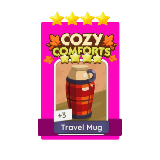 Monopoly  Go 4⭐Star🔥⭐15-6⭐Travel Mug⚡FAST TRADE!⚡