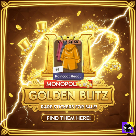 Mono-poly Go🔥Golden Blitz 4 ⭐STAR Sticker⚡ FAST TRADE! ⚡