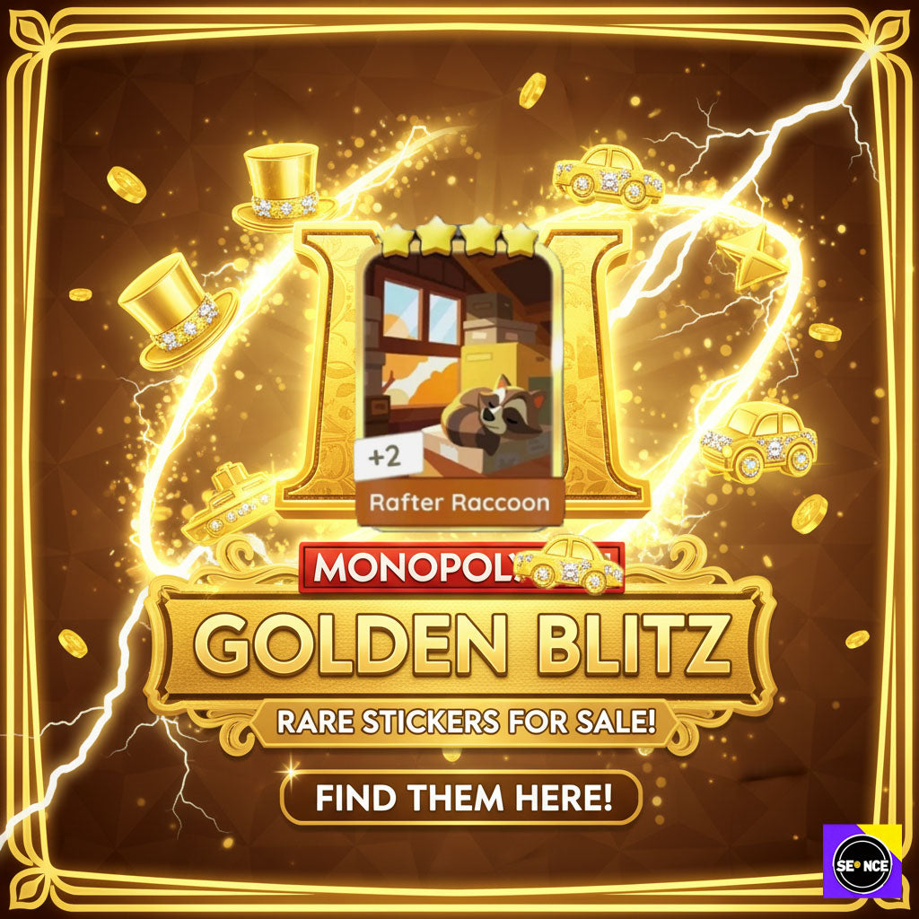 Mono-poly Go🔥Golden Blitz 4 ⭐STAR Sticker⚡ FAST TRADE! ⚡