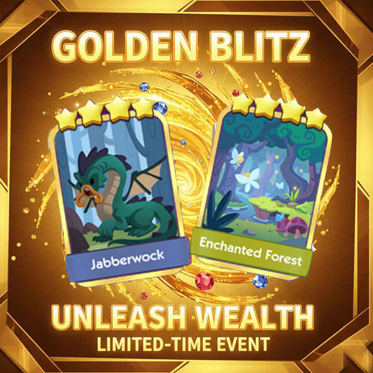 🔥 Mono-poly Go Golden Blitz 4 STAR Sticker - FAST TRADE! ⭐ENDING SOON! ⏰