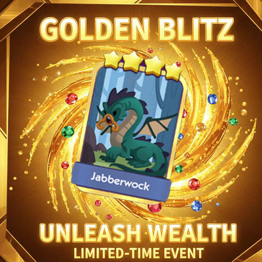 Mono-poly Go 5⭐Gold Card🚨14-9	Jabberwock🚨  from Mono-poly Go! Blitz ends soon - let's trade FAST! ⏰🔥