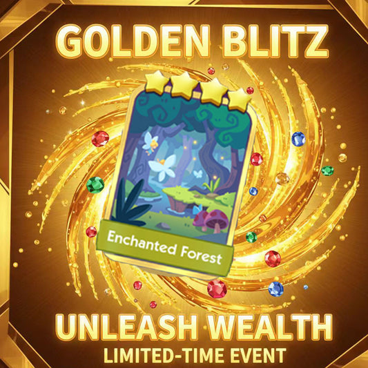 Mono-poly Go 4⭐Gold Card🚨15-9	Enchanted Forest🚨 from Mono-poly Go! Blitz  let's trade FAST! ⏰🔥