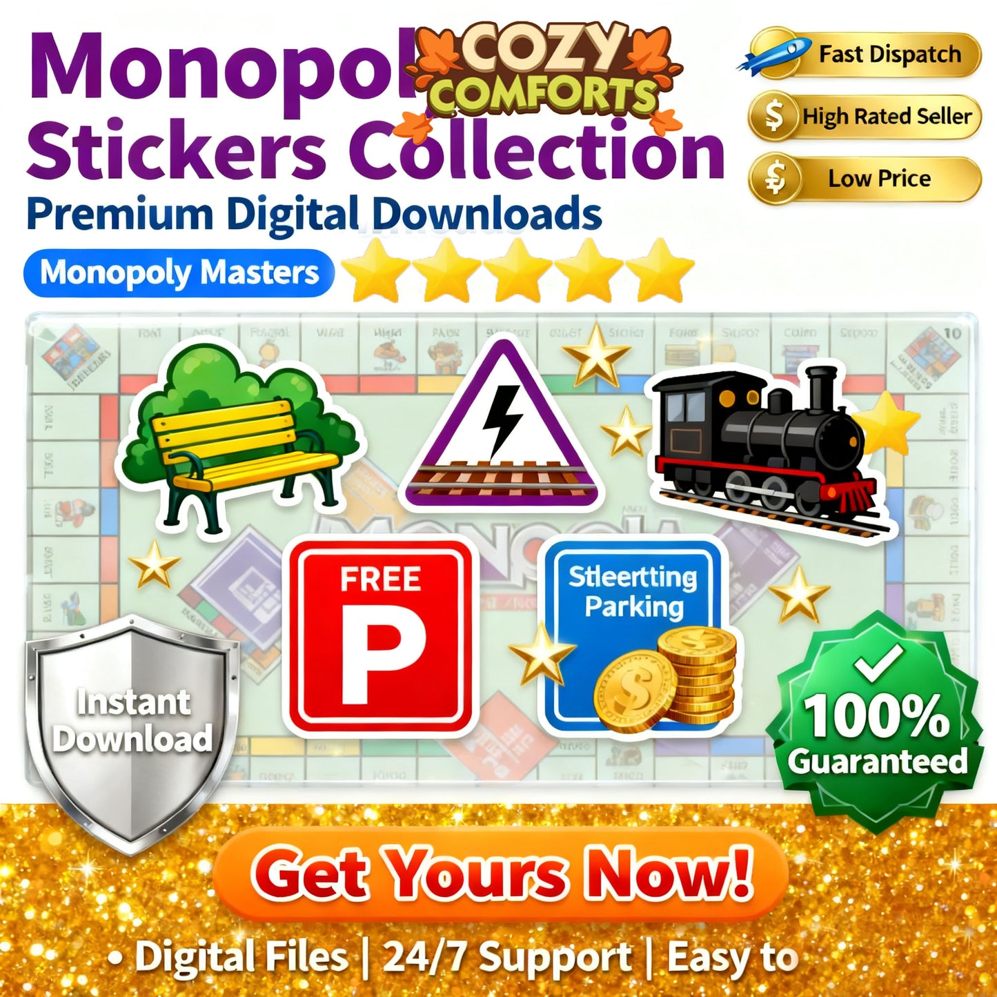Monopoly GO🚀 Instant Delivery!   Pick ANY 5⭐ & 4⭐ Card! Full 500+ Collection Available ✅ | Safe Trade Guaranteed | Shop Today!
