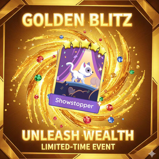 Mono-poly Go 4⭐Gold Card🚨19-8	Showstopper🚨 from Mono-poly Go! Blitz  let's trade FAST! ⏰🔥