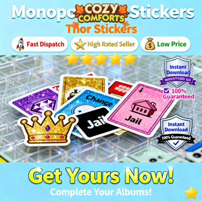 【Ultra-Fast Delivery】Monopoly GO! 5-Star & 4-Star Stickers Gift Sending - Choose Any Card - All 500+ Stickers - Safe & Guaranteed - Shop Now!
