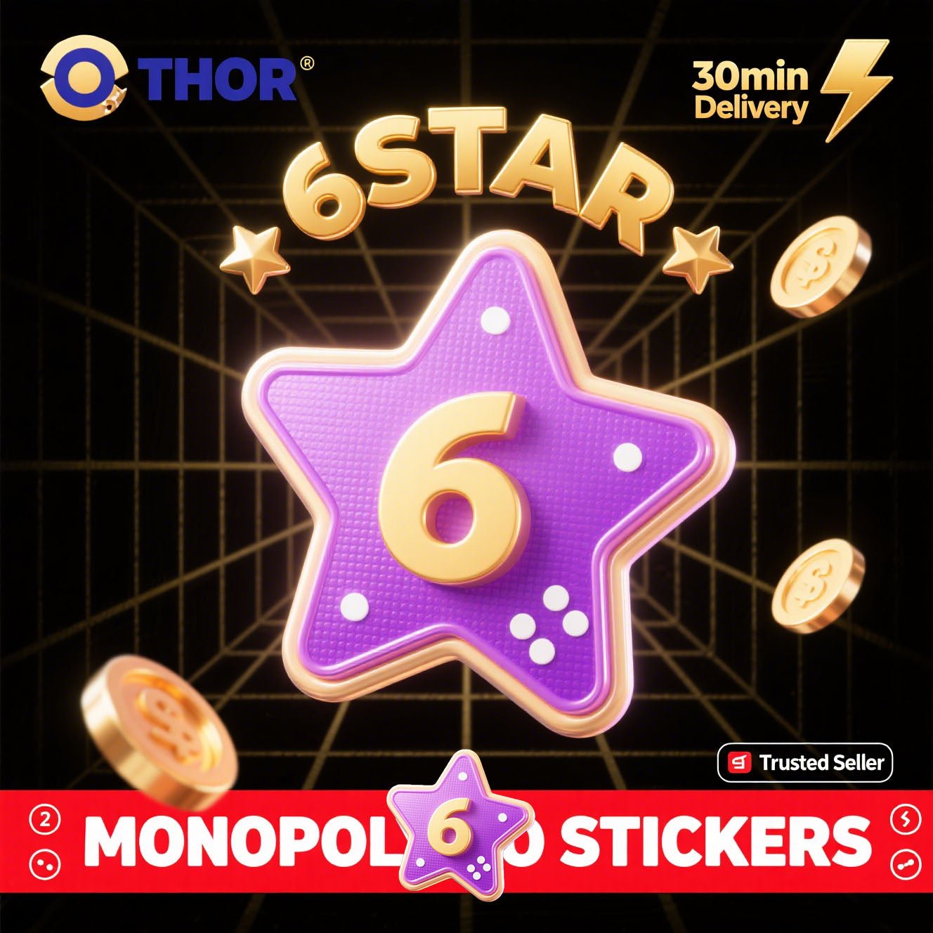 【Ultra-Fast Delivery】Monopoly GO! 5-Star & 4-Star Stickers Gift Sending - Choose Any Card - All 500+ Stickers - Safe & Guaranteed - Shop Now!