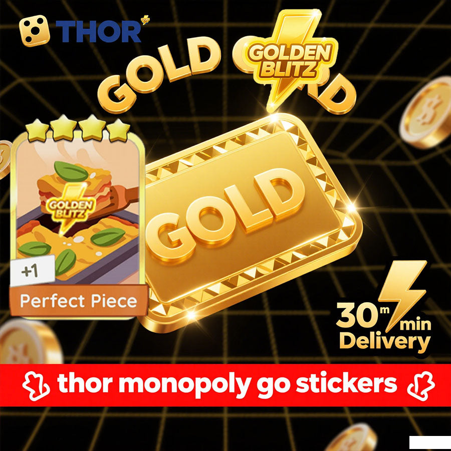 🔥 Mono-poly Go Golden Blitz 4 STAR Sticker - FAST TRADE! ⭐ENDING SOON! ⏰